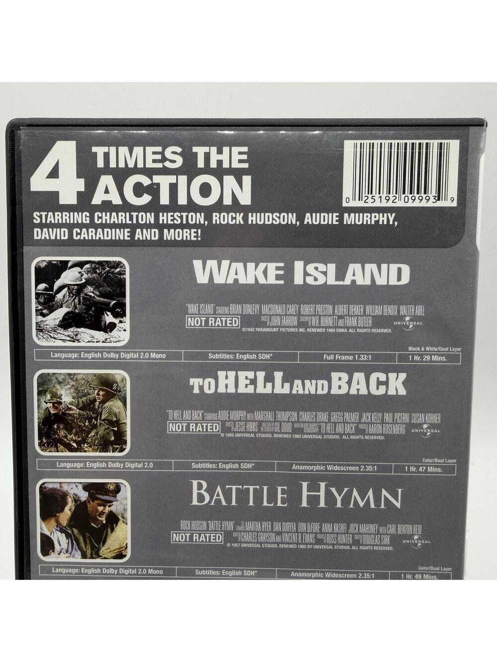 Classic War Collection 4 Movie Marathon DVD 2011 2 Disc Set - Picture 3 of 8